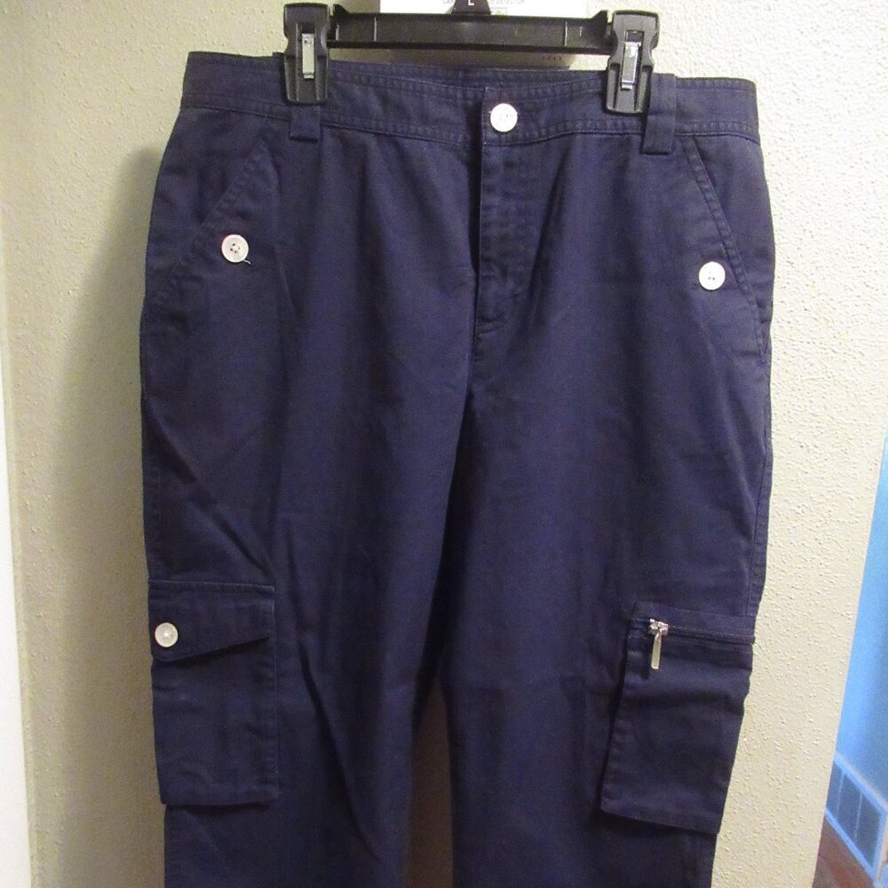 Lauren Ralph Lauren Navy Cargo Capris Size 8